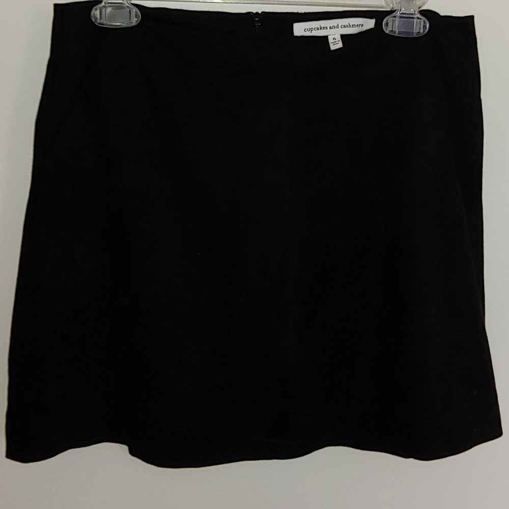 cupcakes & cashmere Faux Suede skirt